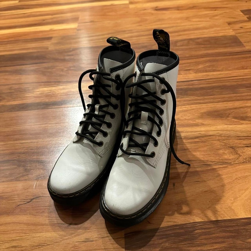 Doc Martens Boots White Women's 5